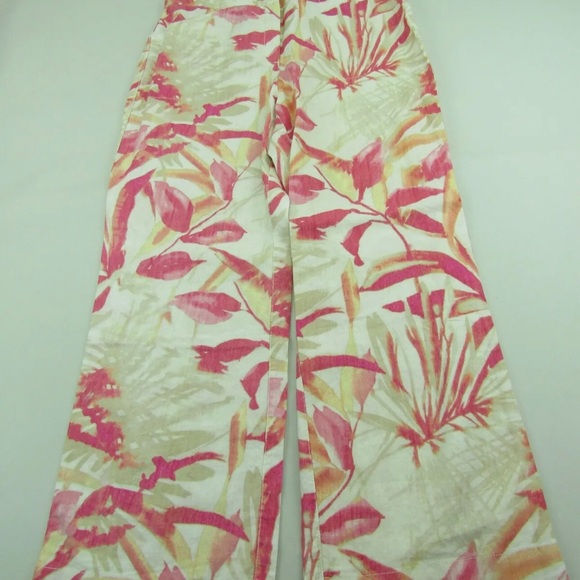 Chico’s Ultimate Fit Wide Leg Pants SZ 2.5 Regular Havana Shores Linen NWT - Picture 13 of 14